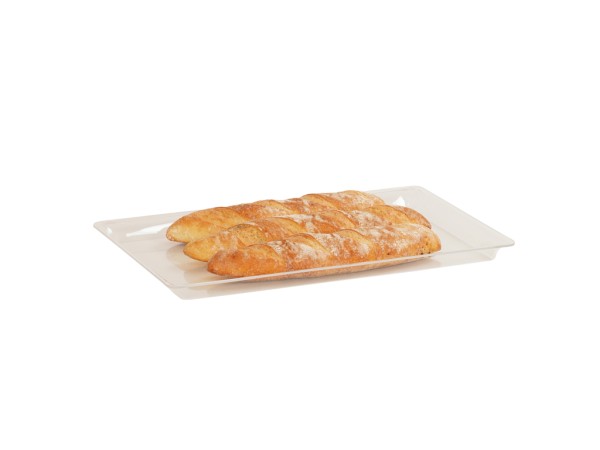 12" x 18" Shallow Clear Bakery Tray